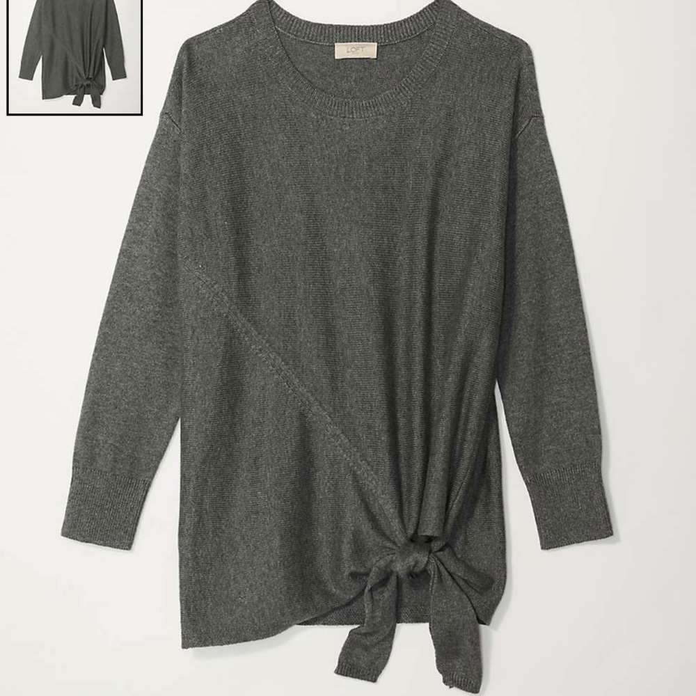 Ann Taylor LOFT Outlet Side Tie Tunic Sweater